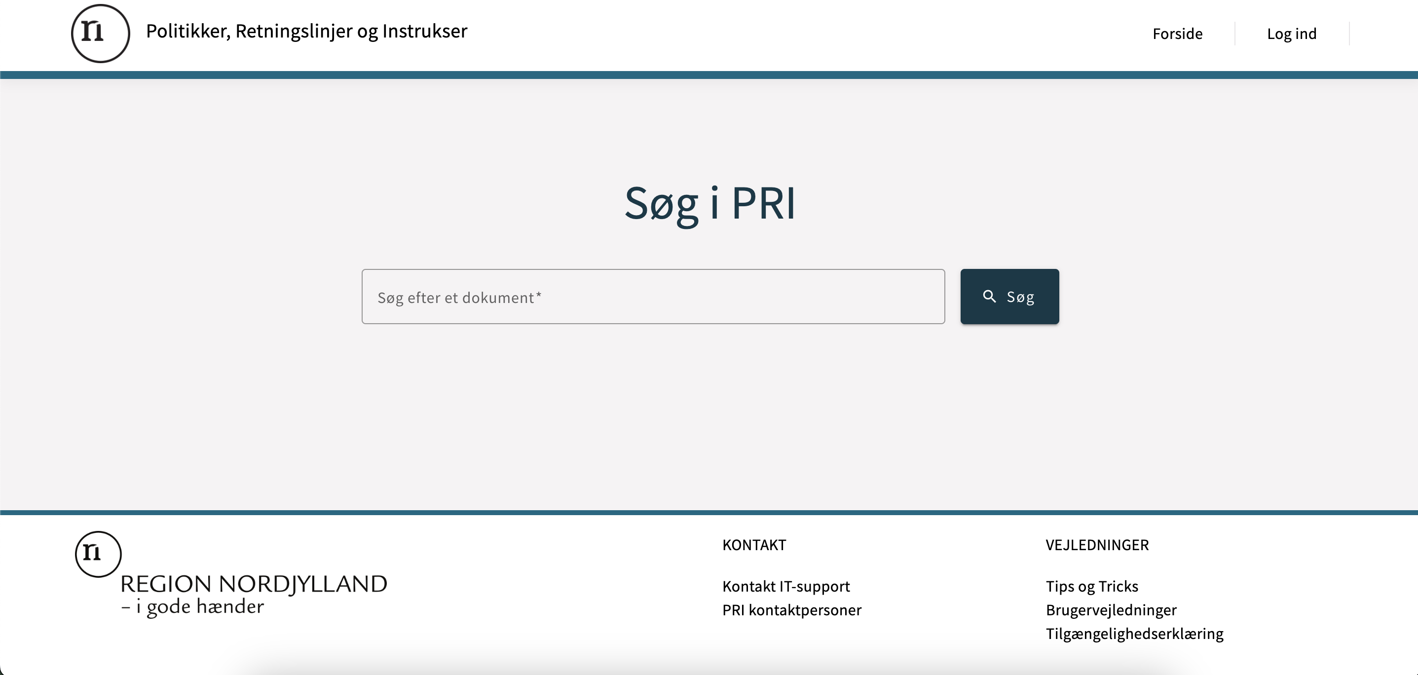 Region Nordjylland PRI Document system