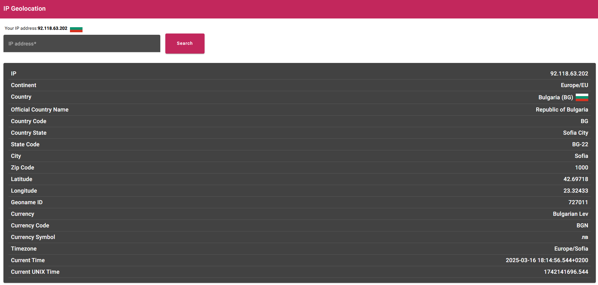 Group chat application